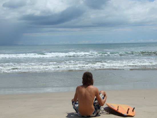 Warten auf die Wellen