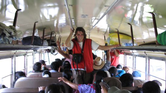 Weidereinmal stehen im Bus