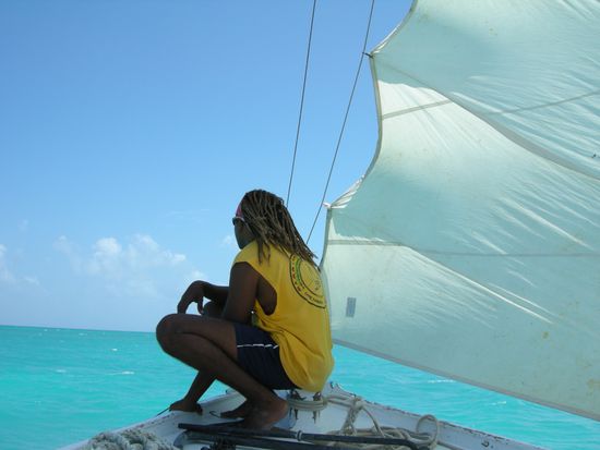 Wir stechen in die tuerkisblaue See (oder ist tuerkis uebertrieben?)