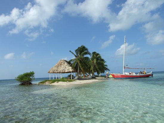 Rondevaeu Caye am Morgen