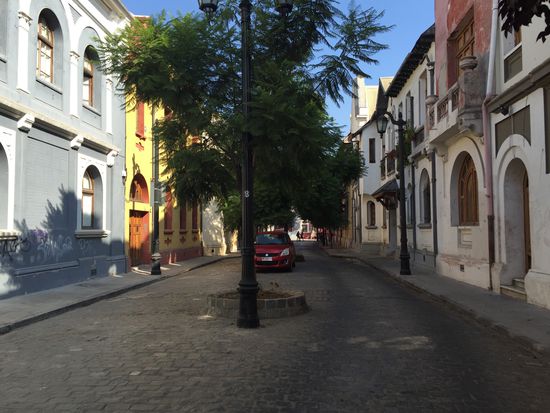 In dieser hübschen Straße liegt unser Hotel - im Yungay Viertel.