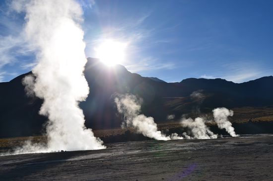 Endlich! Die Sonne ist über den Berg!