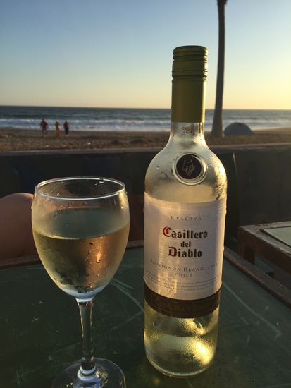 Ein Sonnenuntergang mit der entsprechenden Begleitung!