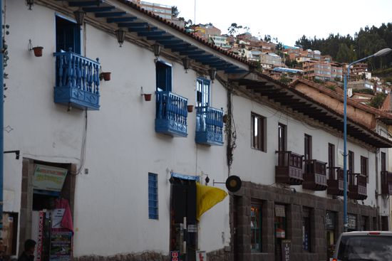 Hübsche, gepflegte Häuserfassaden