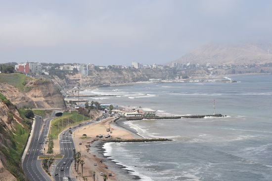 Blick auf das Ufer von Lima