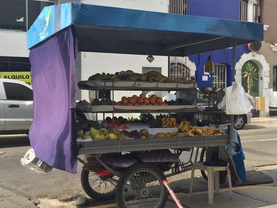 Straßenhandel in Lima