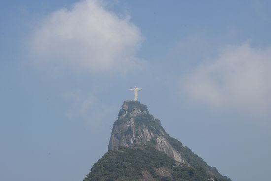 Die Christusstatue aus einer anderen Perspektive