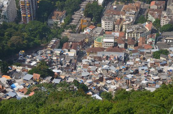 eine kleinere Favela