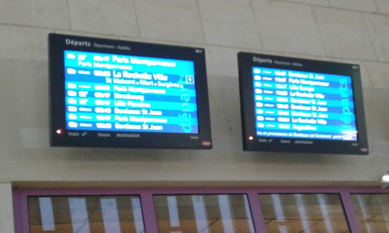 Am Bahnhof in Poitiers