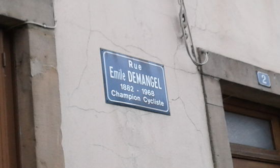 Straße eines Fahrrad Champions