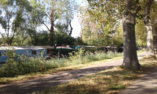 Seht ihr den Namen auf dem grünen  Boot ?