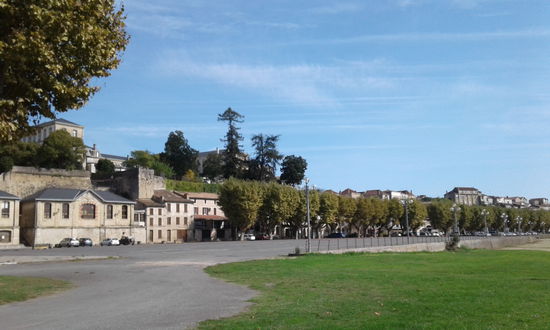 An der Garonne dort machte ich Pause