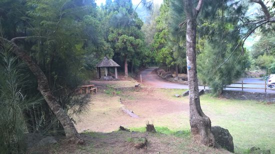 Im Ort stibitzten wir Orangen die zum Teil unterm Baum lagen. Wir hatten ein wenig schlechtes Gewissen, denn die Kreolen waren ja alle so nett. Auf einen schönen Rastplatz erfuhren wir dann den Grund für das großzügige Angebot. Die Orangen waren so bitter, dass sie ihren Weg direkt in den Mülleimer fanden.