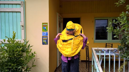 Es hatte wieder angefangen zu regnen