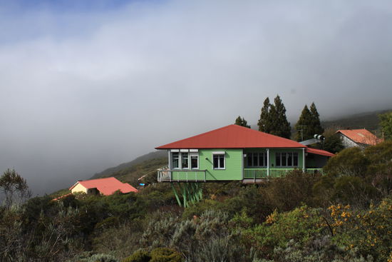 Ein letzter Blick auf die Gite du Vulkan