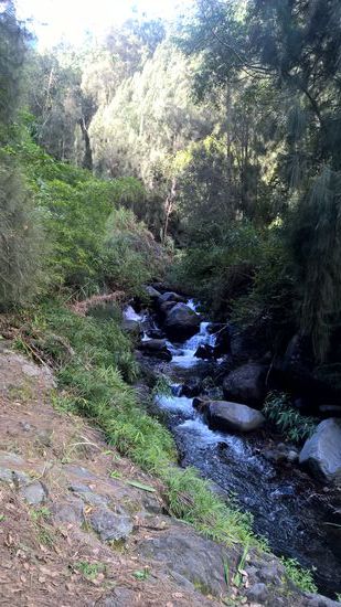 Wenn man sich aber die Breite des Gerölls in den Flussläufen ansieht, dann kann man sich vorstellen, wie viel Wasser diese führen können. Dann ist eine Querung auf keinen Fall möglich.