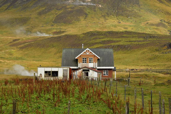 Jedes Haus macht sich hier die geothermale Energie zu nutze.