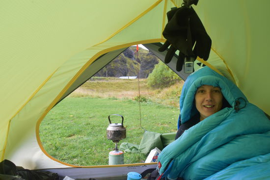 Kaffee kochen im Zelt