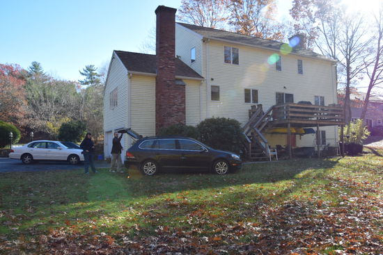 Das Haus von Kirstin und Bob im Wald
