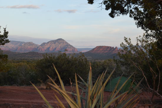 Der schönste Zeltplatz bei Sedona