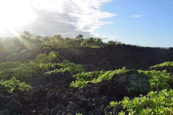 Lavafelsen in der Nähe von Hana