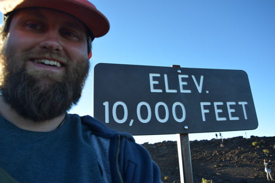 Auf dem Weg zum Krater