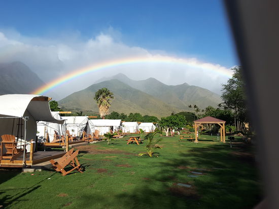 Hier auch Olowalu Camp während des Sturms. Man siehts eigentlich nur am umgefallenen Stuhl.