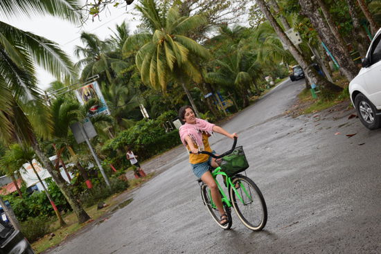 In Puerto Viejo haben wir uns Fahrräder geliehen