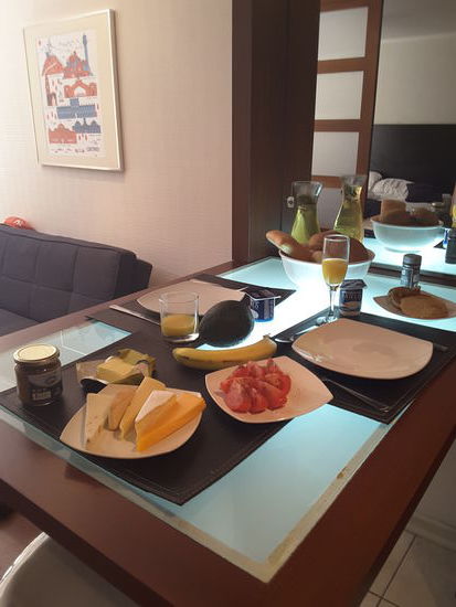 In Santiago gabs mal wieder ein Frühstück fast wie zu Hause