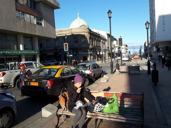 Ein Snack in der Innenstadt