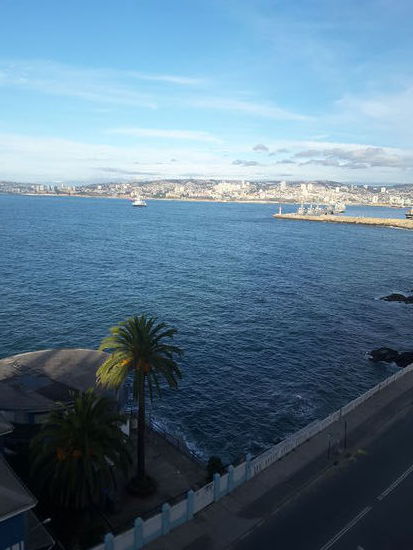 Unser Blick vom Zimmer in Valparaiso