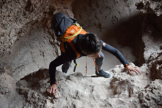 Es gab auch eine kleine Höhle zu besichtigen