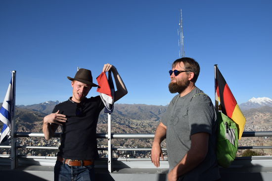 Tim und Rahan auf der Aussichtsplattform