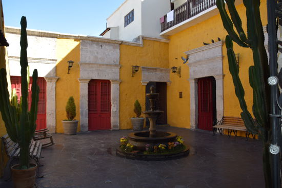 Unsere zweite Bleibe in Arequipa das Hostel "Flying Dog"