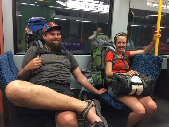 S-Bahnfahrt in Frankfurt