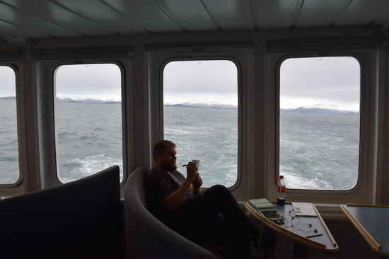 Hier konnte man es auf dem Schiff bei normalem  Wellengang gut aushalten.