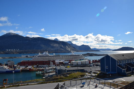 Unser Blick aus der Airbnbwohnung.