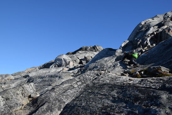 Die Kraxelei zum Gipfel