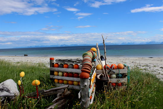 Ein Strandgutsammler auf Andoya