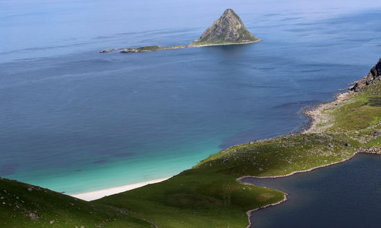 Ausblick auf die Küste südlich von Bleik