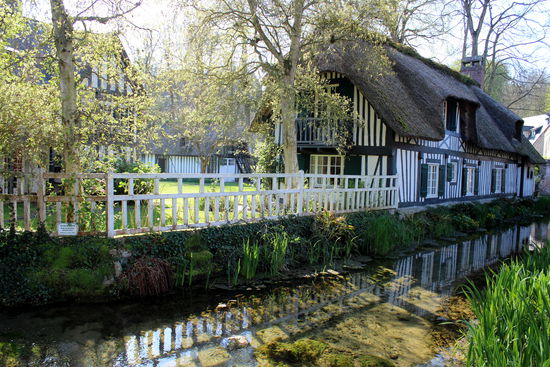 Typisches Bild in Veules-les-Roses.