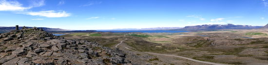 Blick von der Festungsanlage Borgarvirki