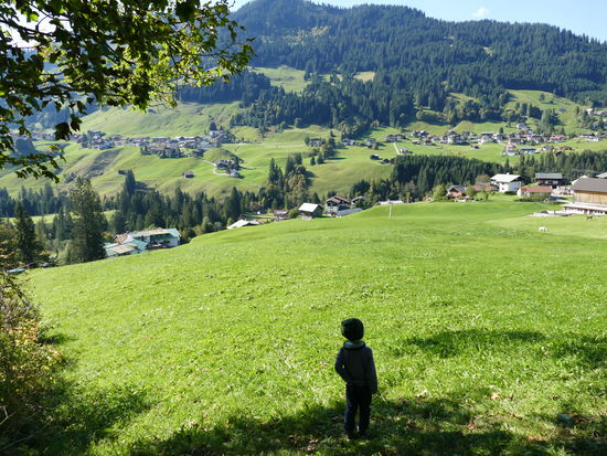 Blick von Höfle auf Mittelberg.