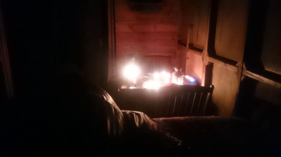 Man kann die Atmosphäre nur erahnen