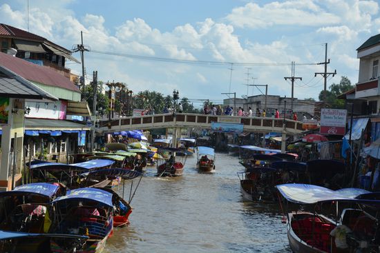 Blick von einer der zwei Brücken