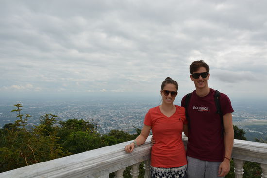 Tolle Aussicht vom Doi Suthep. Doi heißt übrigens Berg...