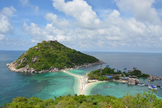 Blick vom Viewpoint auf Koh Nagyuan