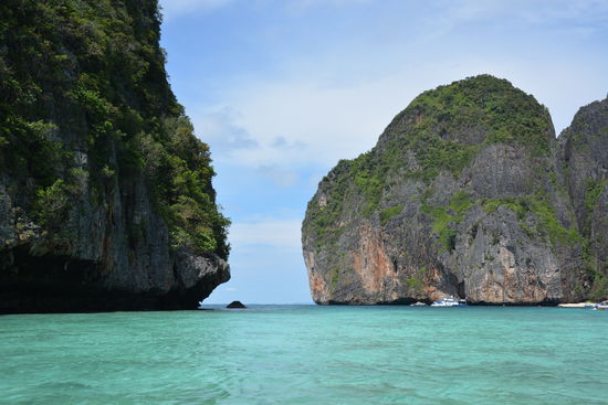 Der schmale Eingang zur Bucht