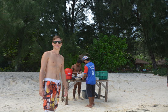Mittagessen auf Koh Kradan
