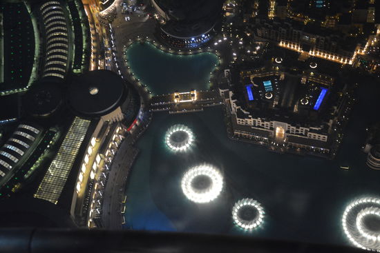 Die Fountains von oben